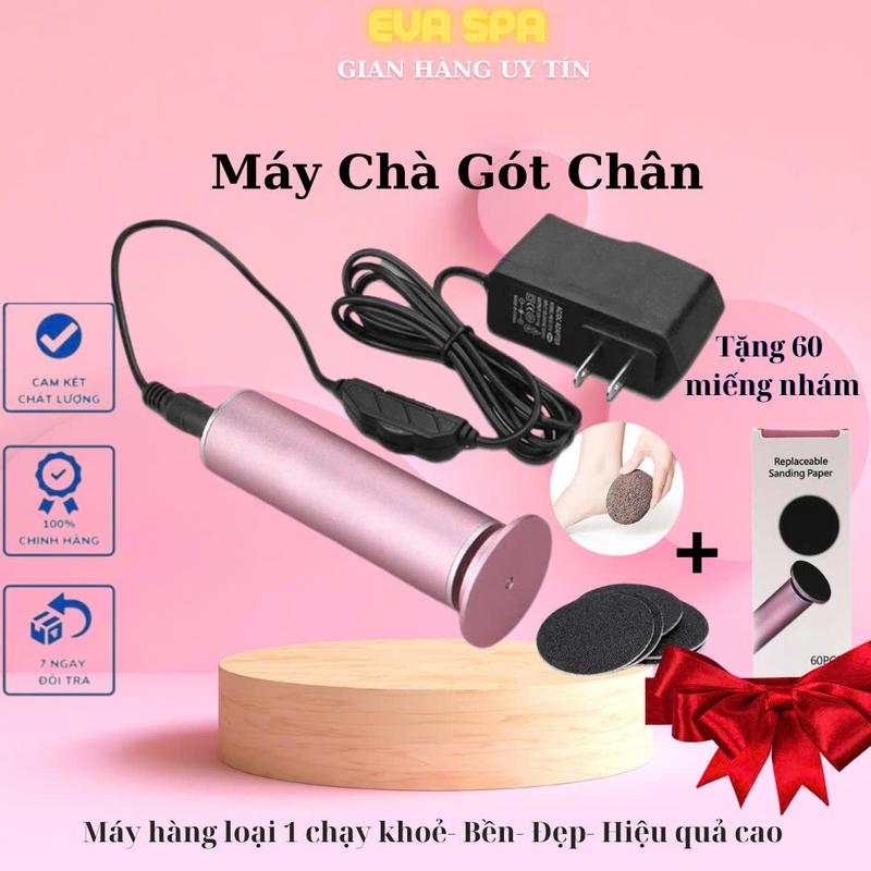   Tặng 60 miếng nhám  Máy Chà Gót Chân EVA SPA Chất Lượng Cao Loại Bỏ Tế Bào Chết Làm Sạch Da Chân Mềm Mại Đẹp Hơn 
