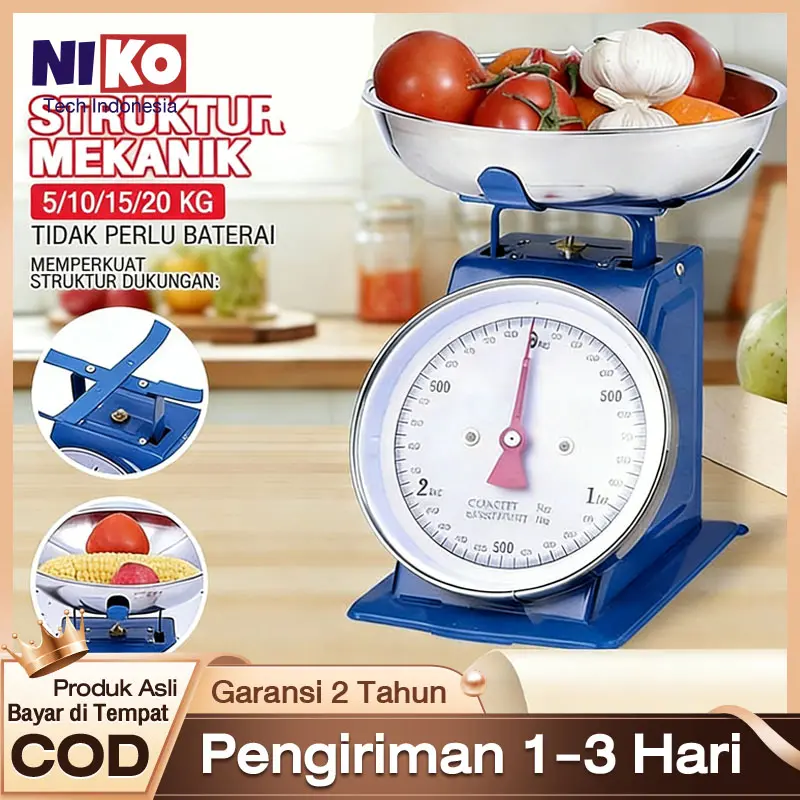 Timbangan Jarum 10kg 15kg 20kg 30kg Timbangan Buah Timbangan Laundry Duduk Sayur