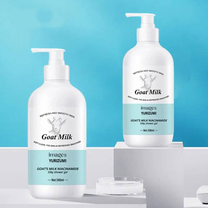 Goats Milk Whaitening Soap Sabun Mandi Cair Pemutih Kulit Seluruh Badan Dan Wajah - Sabun Mandi Viral 500ml 0