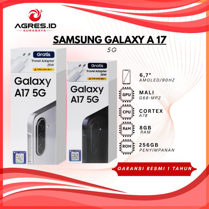 Gambar SAMSUNG GALAXY A17 5G 8GB 256GB BLACK - GARANSI RESMI SAMSUNG - BLUE dari Agres ID Surabaya Kota Surabaya Tokopedia