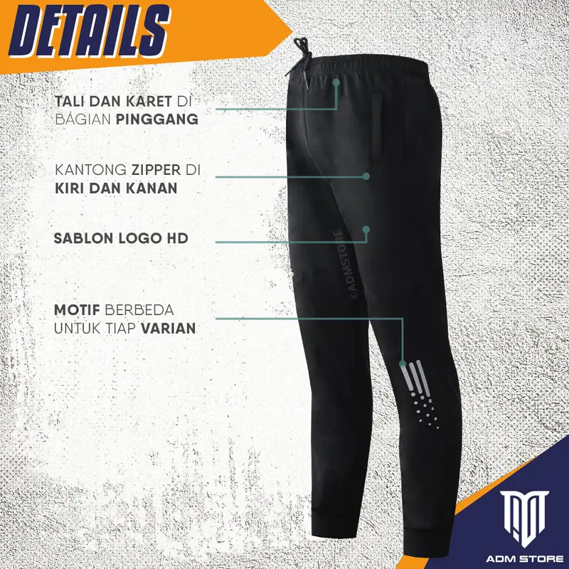 Celana Trainning Jogger Jumbo Joger Premium Ukuran Besar Big Size #JJP2 1