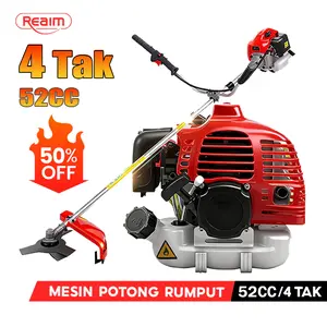 【REAIM】Mesin Potong Rumput 52CC 5200W  4 Tak  10000R/M 1.2L brush cutter 4 tak Gendong Bensin 90 Powerfull Portable Brush Cutter 【Dapatkan hadiah gratis】HONDA TANOSS TESLA SUPRA NISHIKAWA TANAKA FIRMAN