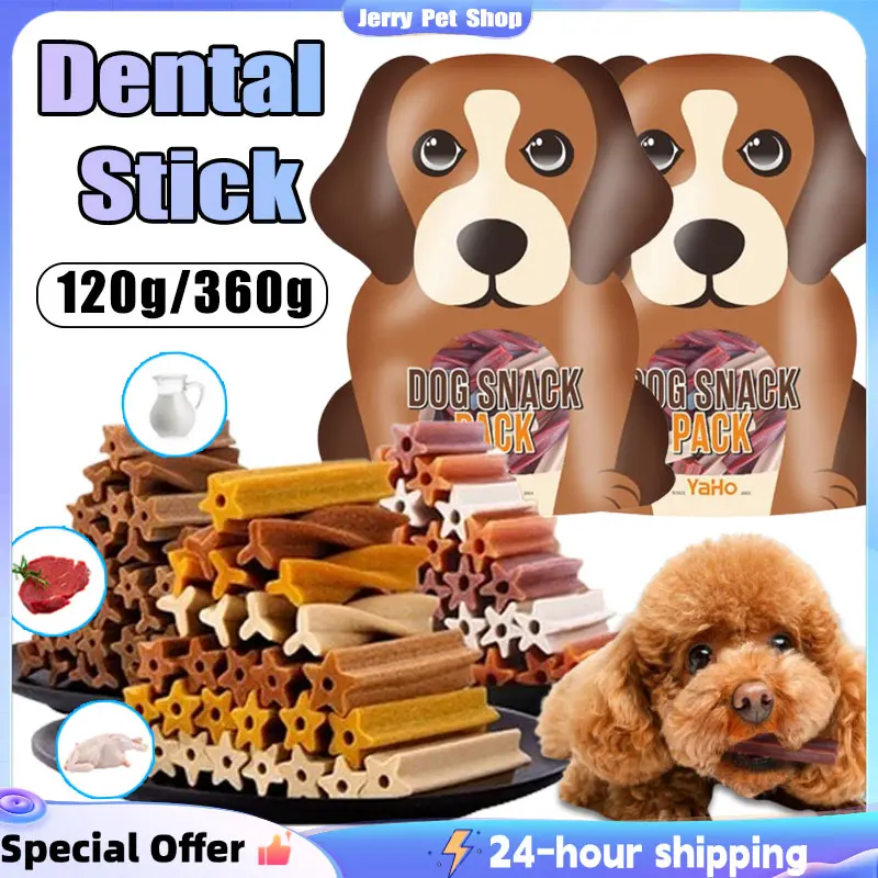 360g dental stick dog gsnack anjing Tongkat Gigi untuk Anjing - Makanan Anjing - Makanan Anjing