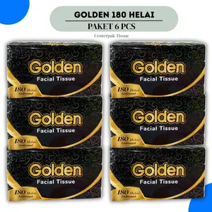 (PAKET HEMAT ) TISSUE GOLDEN 180 HELAI PAKET 6 PCS