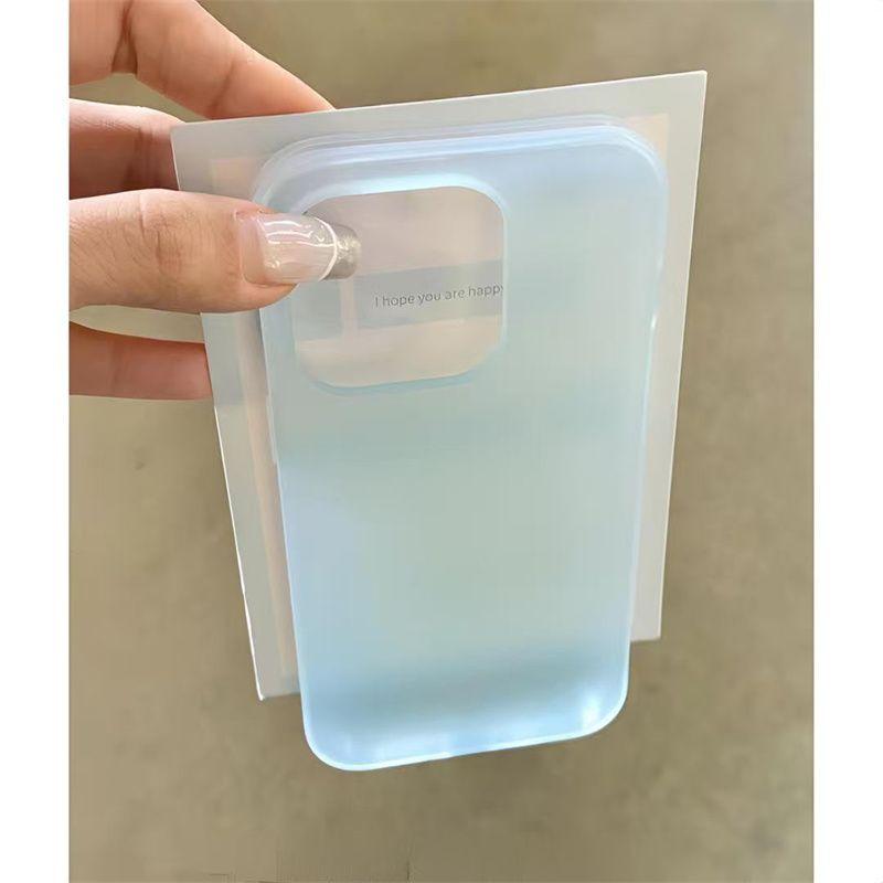 Vỏ điện thoại lỗ lớn màu xanh lá cây mờ cho Apple 16 / 17promax nhiều màu…