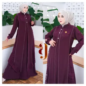 lylia maxi. OOTD brokat trendy . gamis brokat busui trendy, gamis brokat viral best seller