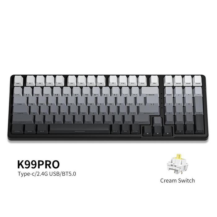 Promo FURYCUBE K99 PRO Wireless Mechanical Keyboard Gasket Struktur ...