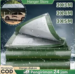 Terpal tenda serbaguna pelindung UV Terpal serbaguna kelas atas 100% tahan air Terpal tenda truk  Terpal kolam renang Tahan panas dan tahan hujan cocok untuk berkemah di luar ruangan 3x3 4x6 kain waterproof