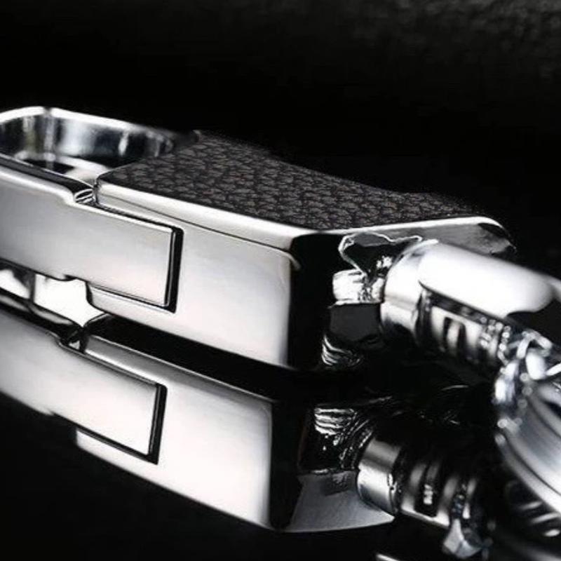 Gantungan Kunci Keychain Mobil Motor Rumah BAHAN KULIT DOBEL RING 3