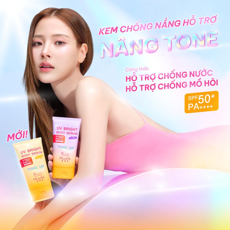 [trinhmeow] Kem chống nắng MizuMi UV Body Serum Tone Up Beige/ Lilac 120g