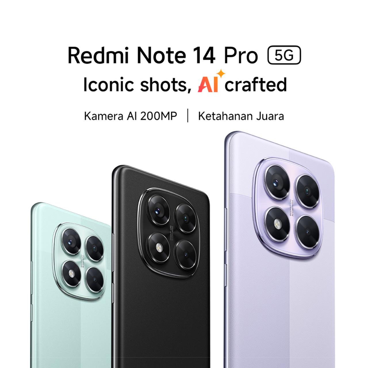 Xiaomi Redmi Note 14 Pro 5G | 200MP OIS Pro-grade AI Camera System | IP68* Dust and Water Resistant | MediaTek Dimensity 7300-Ultra | Corning Gorilla Glass Victus 2 [Official Store]
