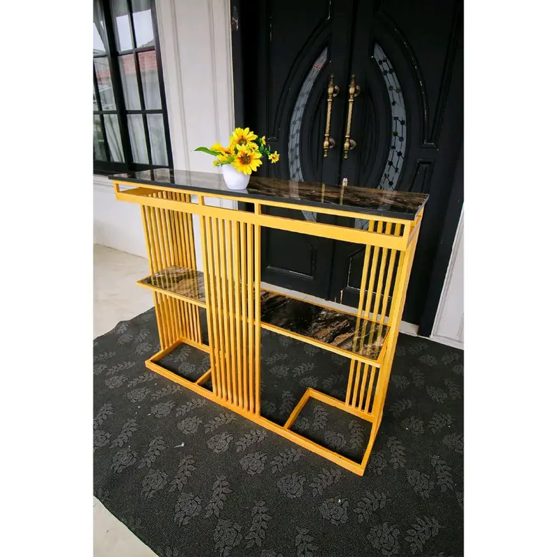 meja consol/meja hias ruang tamu Marmer Rak Kursi Furniture 3