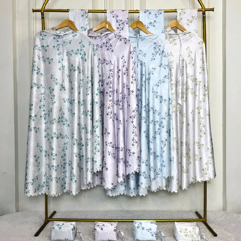 Mukena aramny silk Jasmine Cicimukena 2 in 1 Travel dewasa  armany Printing premium laser cutting zipper  Motif