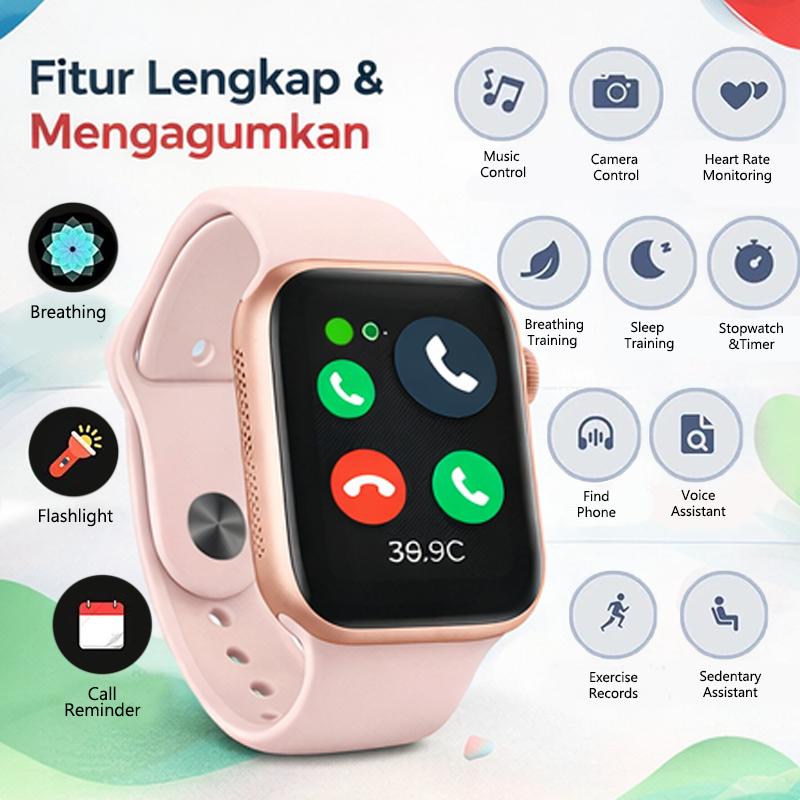 MARQ Jam Tangan Olahraga Pria Wanita Kado Lebaran 2026 Terlaris Tiga Cincin Kesehatan Mode Olahraga Multi Layar Jernih Panggilan Bluetooth Anti Air Cocok Aktivitas Luar Ruangan Garansi COD