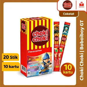 1 Box Choki Choki Boboiboy 2026 GT (20 stik + 10 kartu)