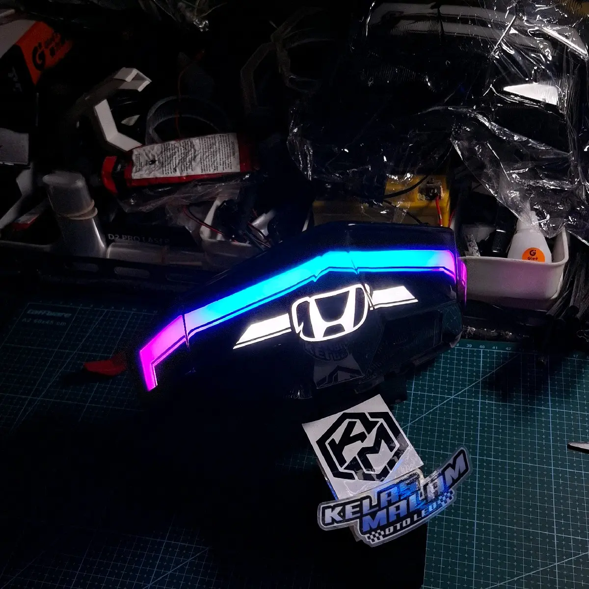 Stoplamp lazy rgb vario led new gen1 gen2 logo honda