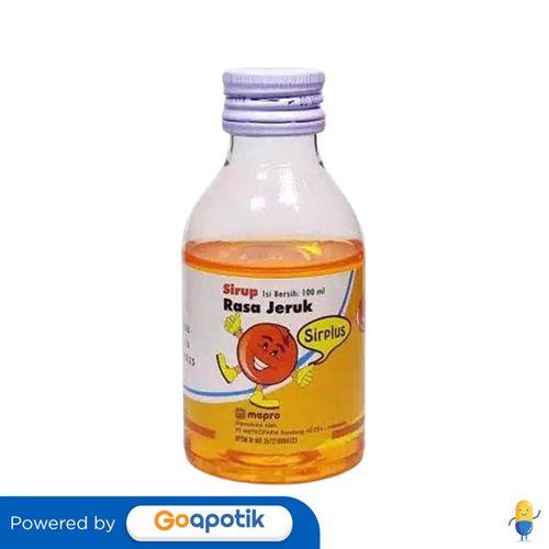 Gambar SIRPLUS RASA JERUK SIRUP 100 ML dari Apotek Arjuna By GoApotik Kota Administrasi Jakarta Timur Tokopedia