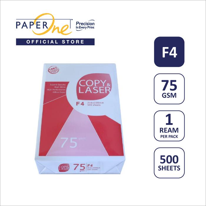 Gambar Copy & Laser Kertas F4 75gr Copier 1 Rim (500 lembar) Kertas HVS dari PaperOne Indonesia Kota Administrasi Jakarta Timur Tokopedia