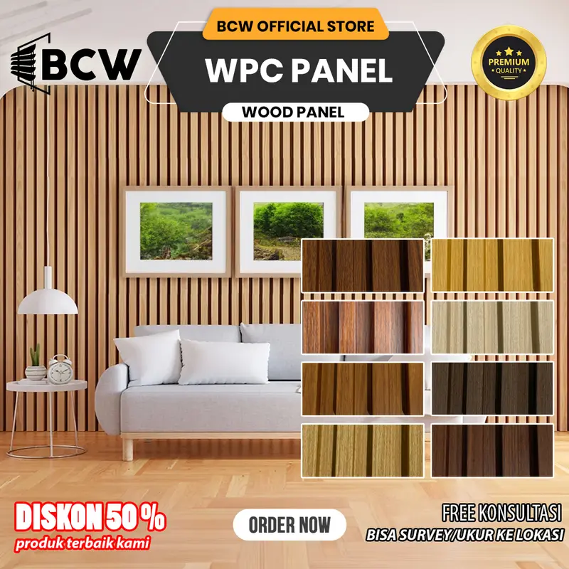 BCW - Wood Panel WPC Dinding Motive Kayu - WPC Wall Panel 4