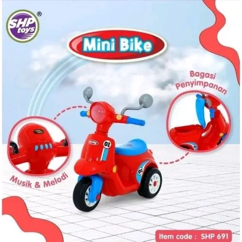 Vespa mainan anak motor motoran vespa mini bike (mb 691) 2