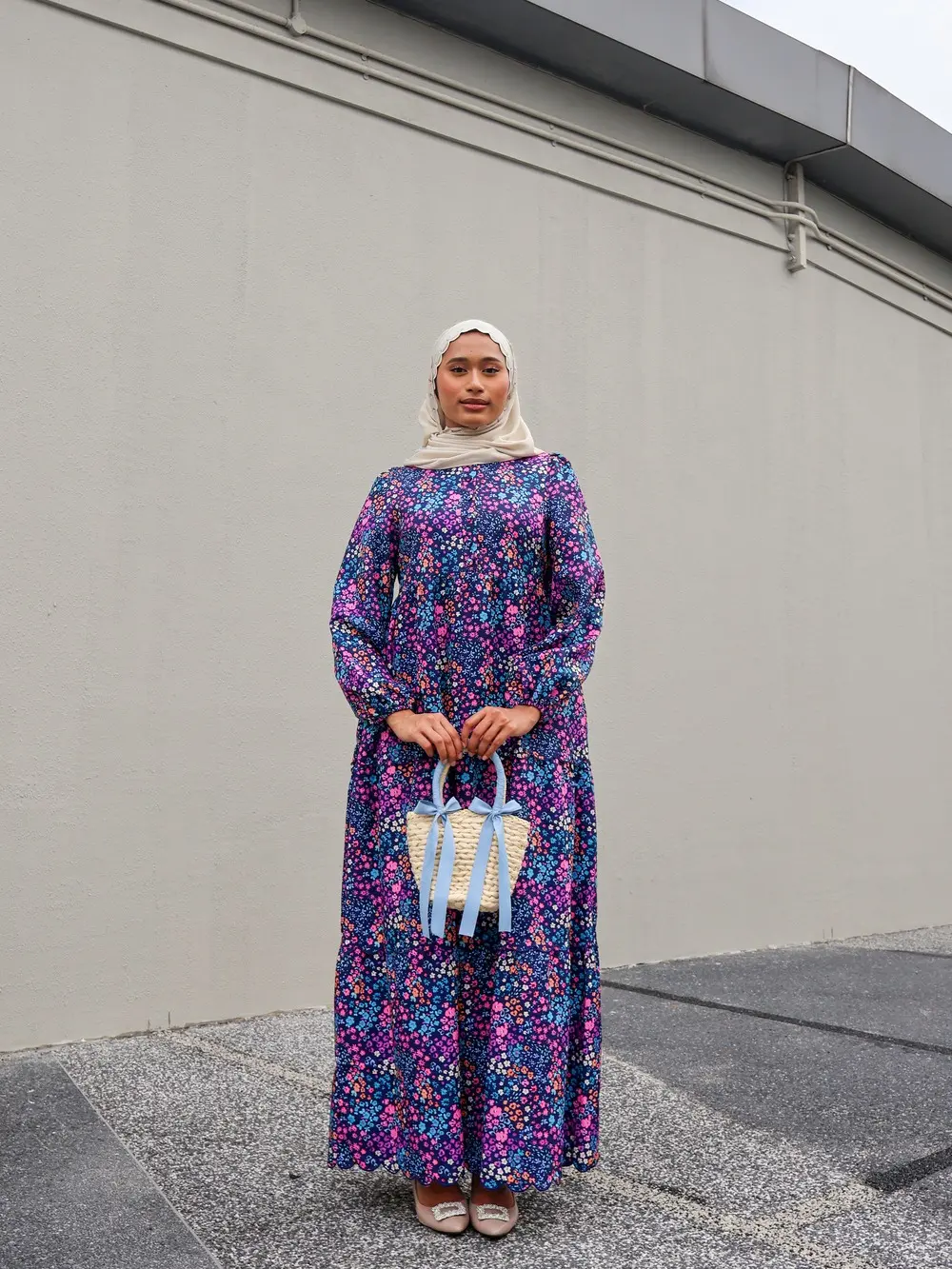 TheBubblyGem Faye Dress Collection - Available in 6 Prints Breathable Casual Womenswear Comfortable Cuffed pink