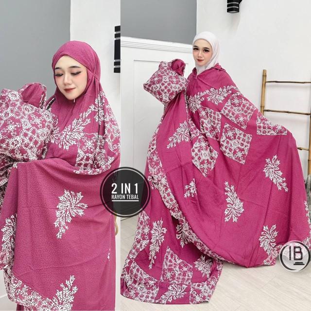 Product Introduction of Mukena Dewasa Jumbo Batik Cap Atasan Bawahan Muslim Rayon Halus Adem 2in1 2