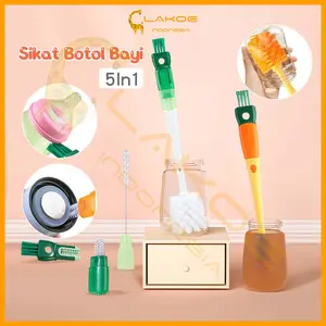 LAKOE Mumystation Multifungsi Sikat Pembersih Botol Susu Bayi 5 in 1