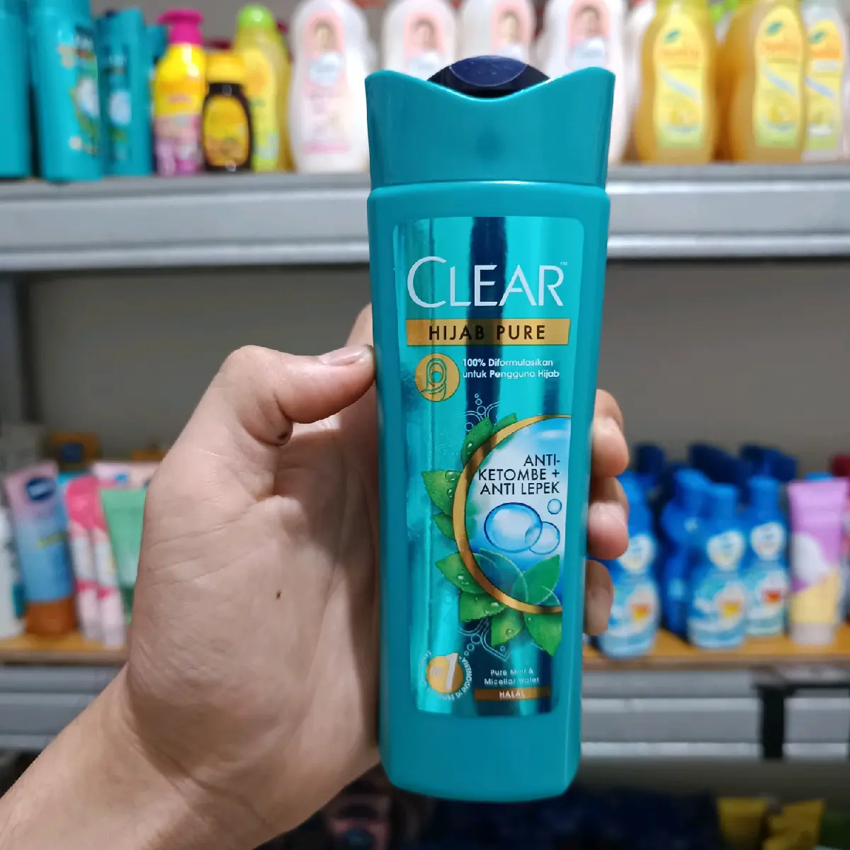 Clear Hijab pure Anti ketombe+Lepek 160ml Shampoo