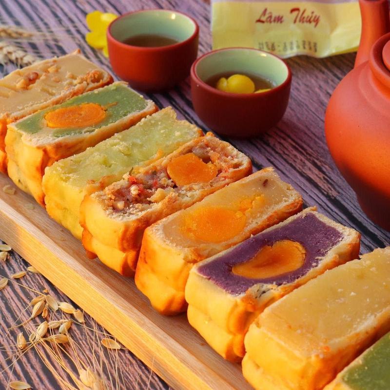  Combo 3 vị bánh trung thu Lâm Thủy best seller - Thập cẩm - Cốm - Đậu Xanh 