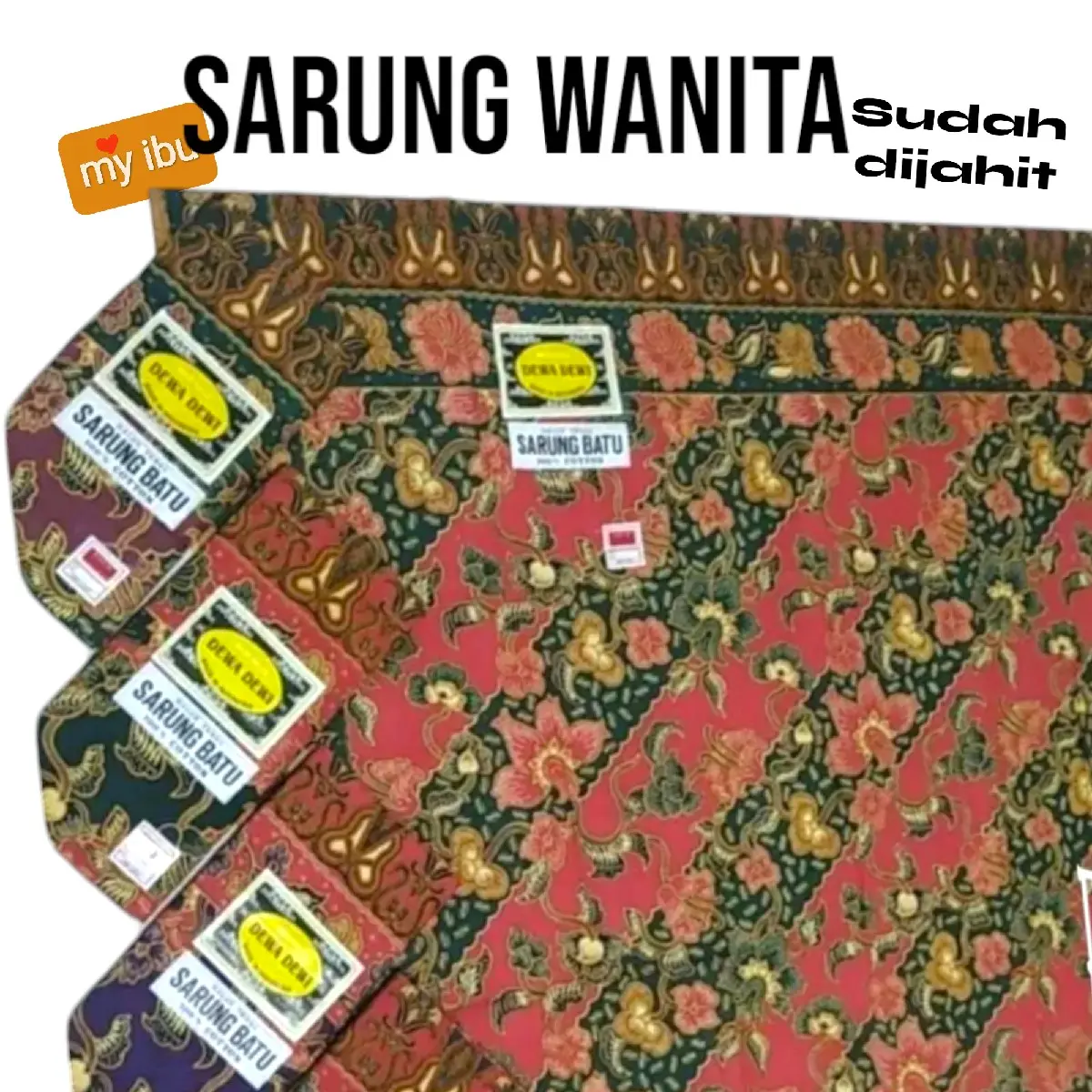 SARUNG WANITA SARUNG IBU MELAHIRKAN SARUNG KATUN SUDAH DIJAHIT HARGA 1PCS