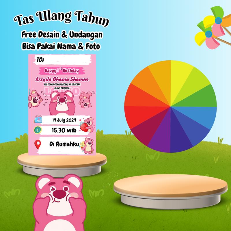 Paket 30 Tas Ulang Tahun Anak Laki Laki dan Perempuan Model Best Seller Kain 4