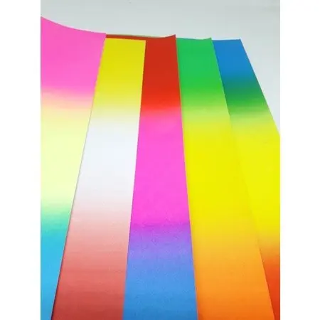 1 Roll Kertas Asturo Pelangi Gradasi Isi 10 Lembar Kertas Kerajinan 40×60cm Paper  Stationery 4
