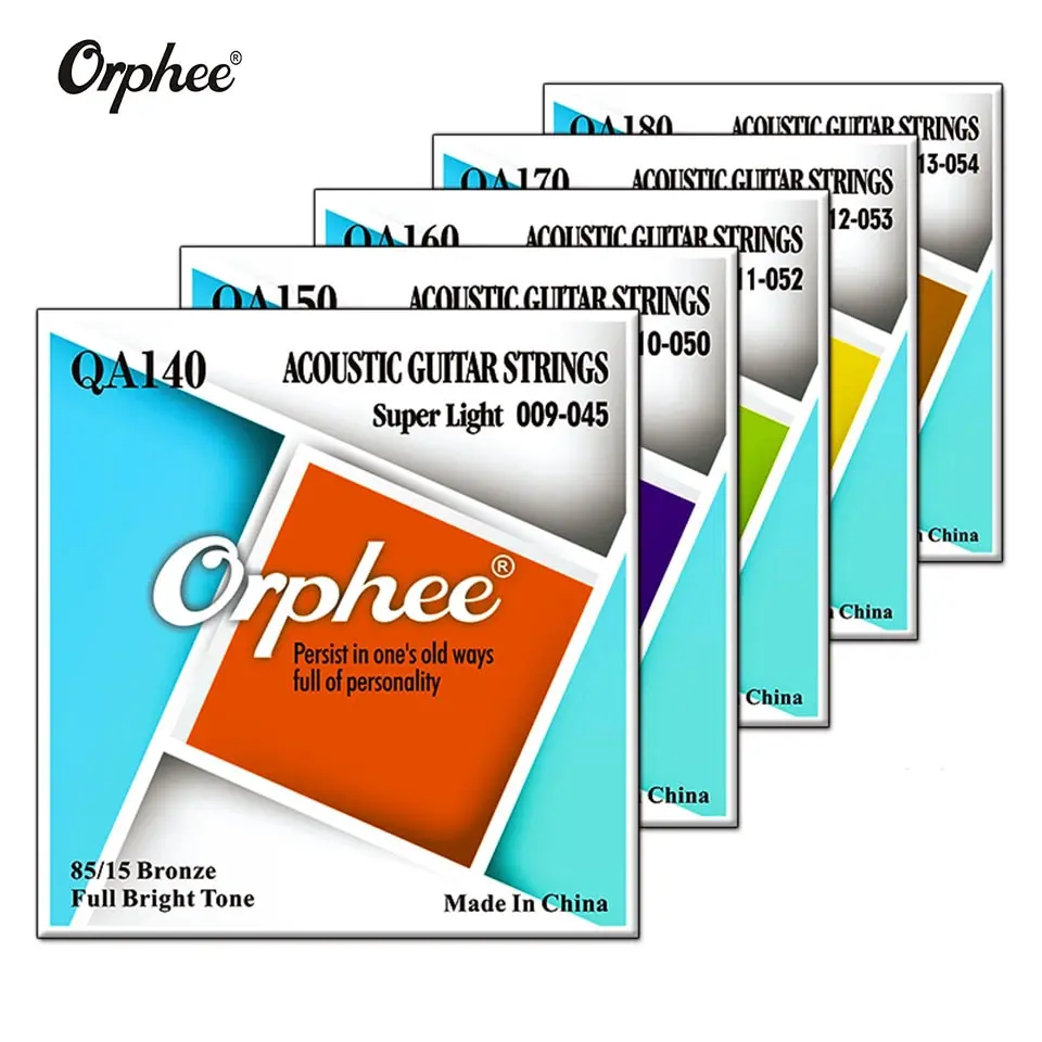 Orphee QA Senar SET Gitar Akustik String Ukuran 9 10 11 12 QA140 QA150 QA160 QA170 Q160S Q160C