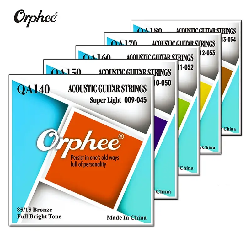 Orphee QA Senar SET Gitar Akustik String Ukuran 9 10 11 12 QA140 QA150 QA160 QA170 Q160S Q160C 0
