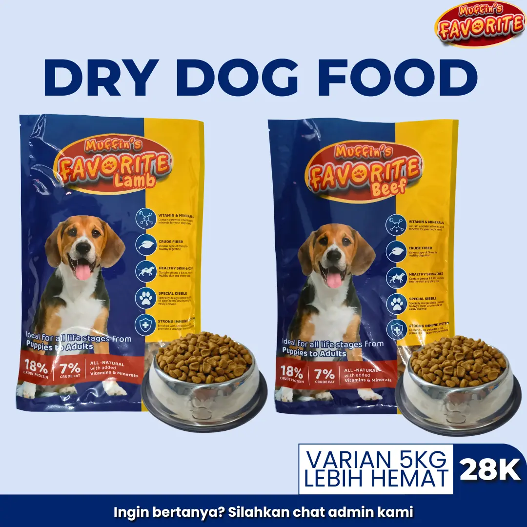 Favorite 1Kg Makanan Anjing Dry Dog Food