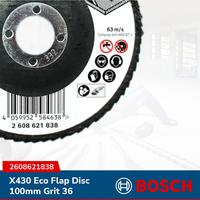 Gambar BOSCH Mata Gerinda Amplas Susun X430 Eco Flap Disc 100mm Grit 36 - 2608621838 dari Smart Power Solution Kota Administrasi Jakarta Barat 3 Tokopedia