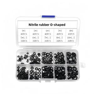 225PCS rubber O-ring Universal Nitrile Butadiene rubber gaskets for automotive faucet pressure line seal repair, air or gas connections, oil and heat resistance