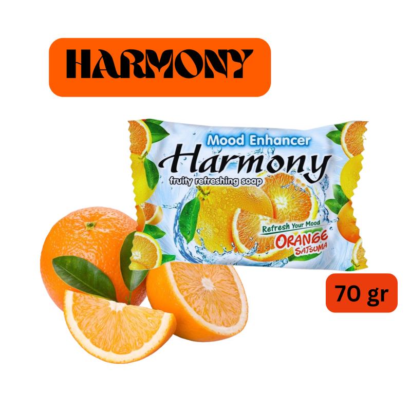 Sabun Mandi Batang HARMONY Fruity Refreshing Bar Soap 70 gram (isi 12 Pcs) Wangi Buah 1