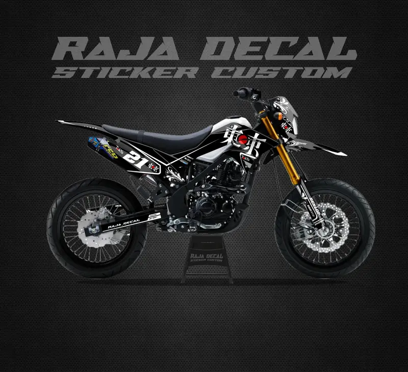 Decal Sticker Kawasaki Dtracker Fullbody Stiker Dekal Supermoto Custom Japanes 016 5