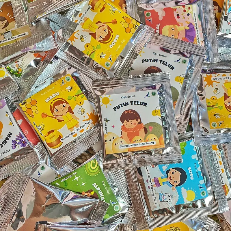 ￼(PROMO) Masker Wajah Organik/Masker Organik BPOM/Masker Anak Kiyo Series 2