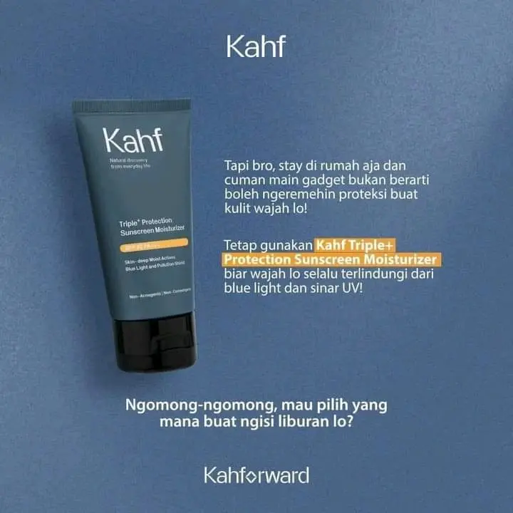 Kahf Triple+ Protection Sunscreen Moisturizer 30 ml Wajah 3