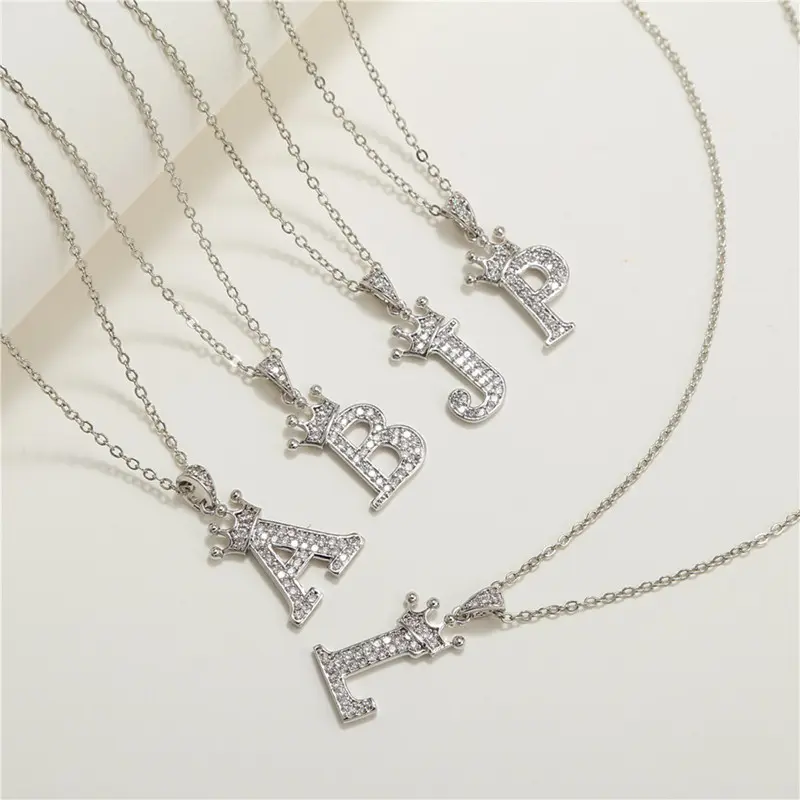 vòng cổ Mặt Dây Chuyền 26 Chữ Cái Viết Tắt, Dành Cho Nam Và Nữ, Vòng Cổ Dây Chuyền Chuỗi Xích Mặt Dây Chuyền Chữ Cái, Phụ Kiện Trang Sức Thời Trang, Quà Tặng Cho Cô Ấy Women Móc Khoá Móc Chìa Khoá Jewelry