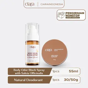 [READY STOCK NEW LAUNCH] Ciara Body Odor Block Spray X Natural Deodorant 30gr / 50gr