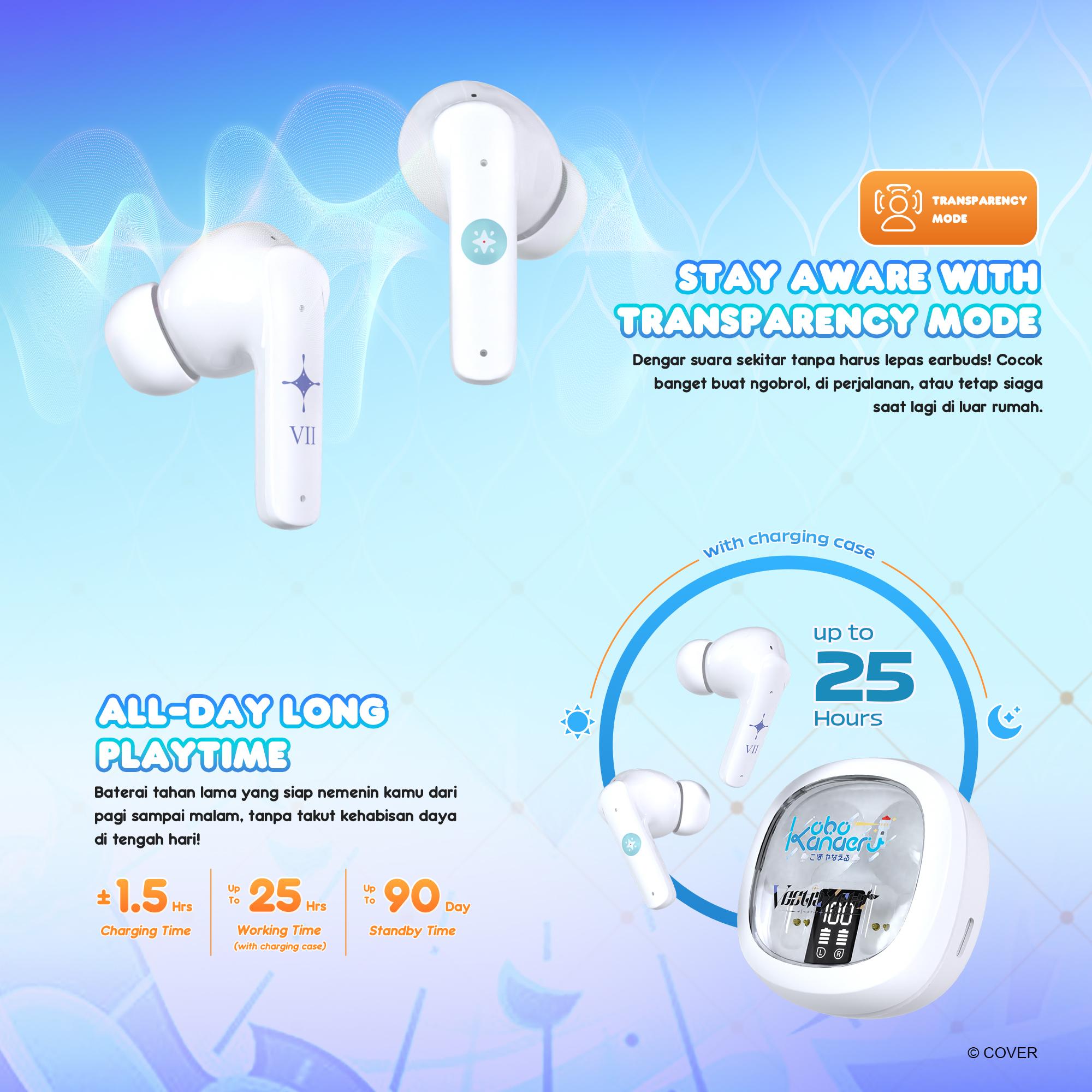 FANTECH x HOLOLIVE EXCLUSIVE COLLABORATION TWS GROOVE ANC FT20 Kobo Kanaeru & Vestia Zeta Limited Edition (BONUS PLUSHIE)