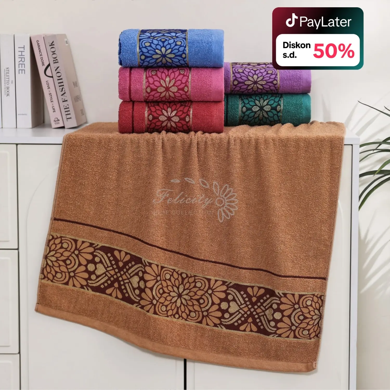 LIVE SALE - Abang.Adik ( 1 Pcs Handuk Mandi Dewasa Bahan Katun 350gr Bisa Pilih Warna
