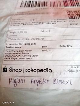 Product Review of Tunik Wanita Batik Anyelir Rinjani Berkerah Formal SMLXLXXLXXXL Kancing Depan Cantik Elegan Katun Kantor from S** K**i 1