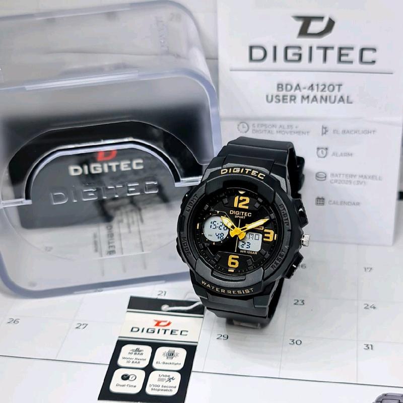 Jam Tangan Anak Pria dan Wanita Digitec 4120T Original Digital Water Resist Strap Rubber Fashion Terkini Garansi Free Box Dan Battre Cadangan COD 1