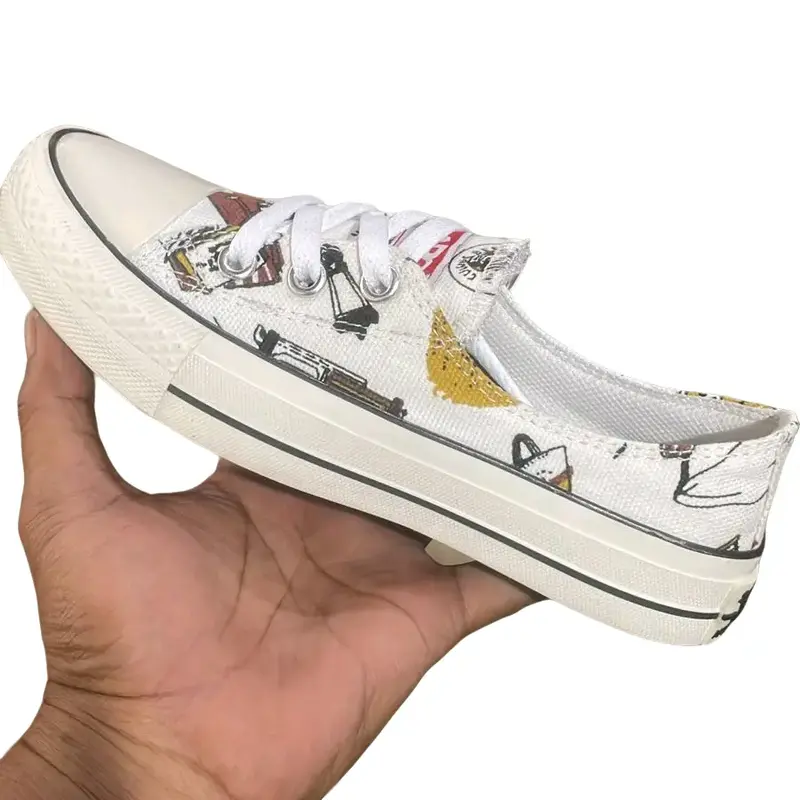 SEPATU SNEAKER WANITA  WHITE CARAKTER CAT Casual Shoes Kasual 0