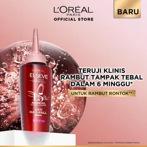 [BARU] L'Oreal Paris Elseve Aminexil Serum  - Anti Hair-Fall Serum With Aminexil - 102ml -   Perawatan Kekuatan Rambut, yang Rambutnya patah , Rambut Rontok, Serum Kulit Kepala