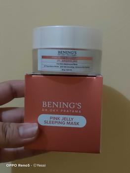 Product Review of (DOKTIF APPROVED) Bening's Pink Jelly Sleeping Mask 2% Argireline - Masker Wajah & Anti Kusam from Z**i 2